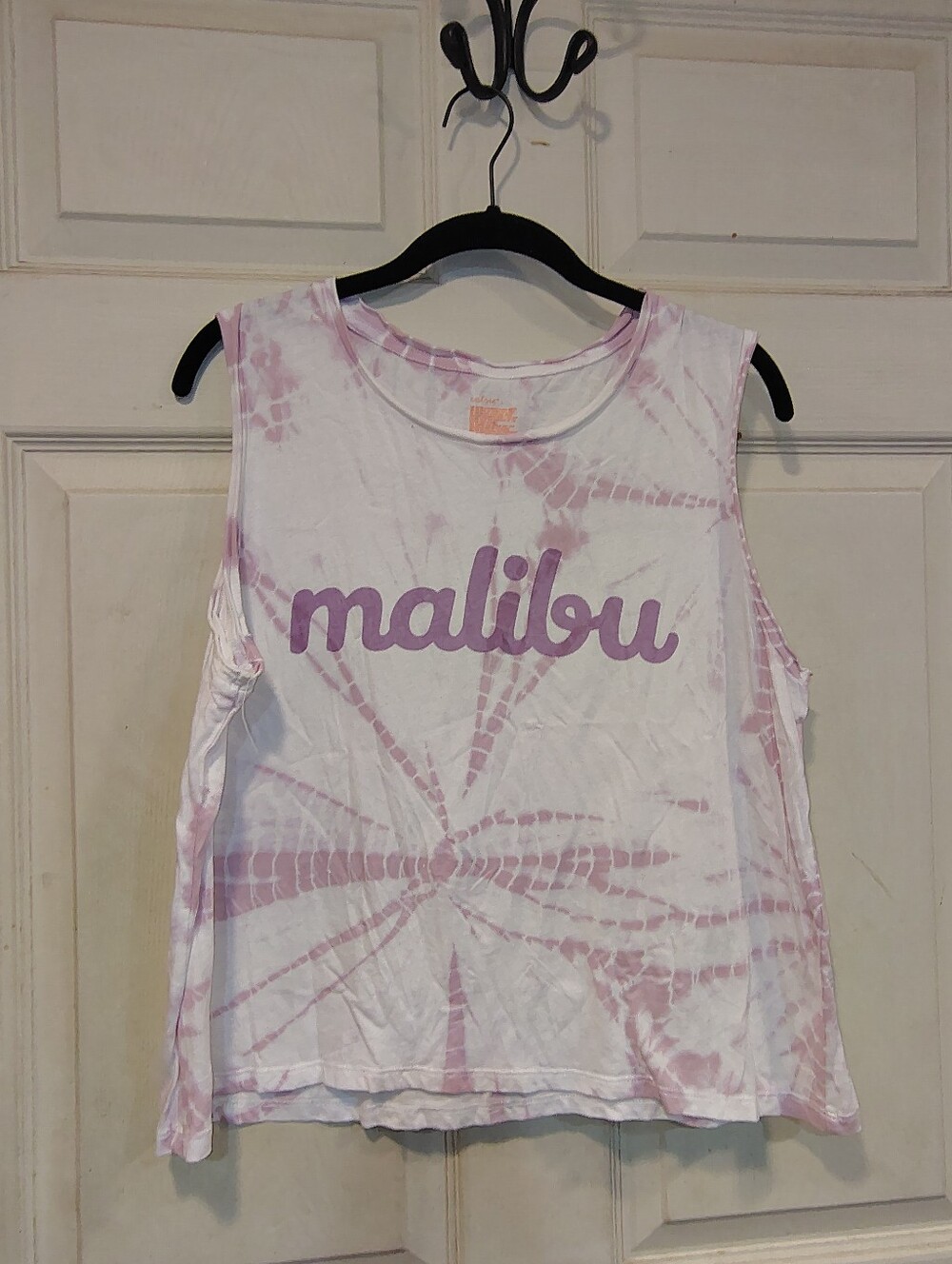 Colsie Juniors/Women's Size L Pink Crop Tank Top